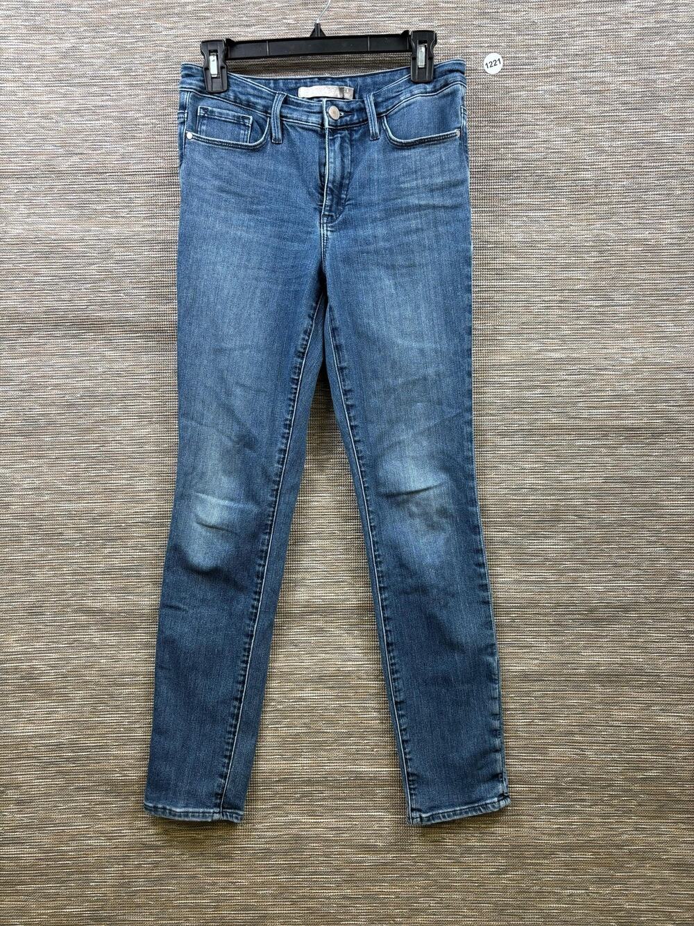 Athleta Sculptek Jeans Womens 8 Blue Mid Rise Skinny Stretch Denim Medium Wash